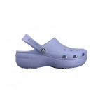 Crocs Women's Classic Platform Clog 37-38 Purple with Elevated Outsole and Customizable Backstrap - Crocs