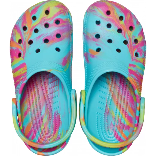 شبشب كروكس كلاسيك رخامي للجنسين مريح متعدد الألوان مقاس 45 46 - كروكس - Image 3