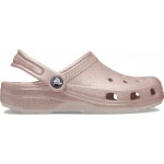 Crocs Kids Classic Glitter Clog Pink 36 37 Comfortable Slip On Shoes - Crocs