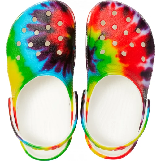 Classic Tie Dye Clogs Unisex Multicolor 42 43 Comfortable Slip On Shoes - Crocs - Image 7