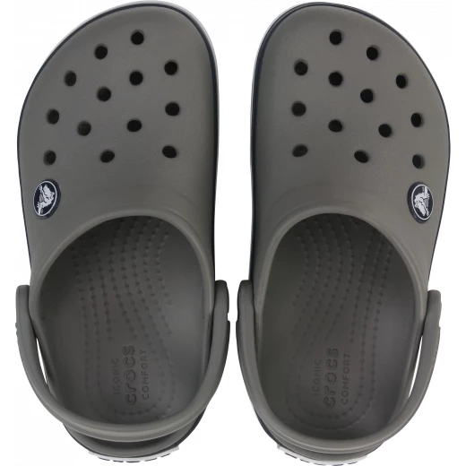 Crocs Kids Crocband Clog Grey Lightweight Comfort Sporty Design Sizes 34 35 Breathable Croslite Material for Active Kids Everyday Wear Durable and Supportive Footwear - Crocs - Image 3