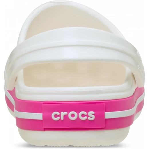 Crocs Kids' Crocband Clog White Lightweight Comfortable Sporty Clogs with Racing Stripe Sizes 28 29 Breathable Durable Croslite Material for Active Kids Footwear - Crocs - Image 5