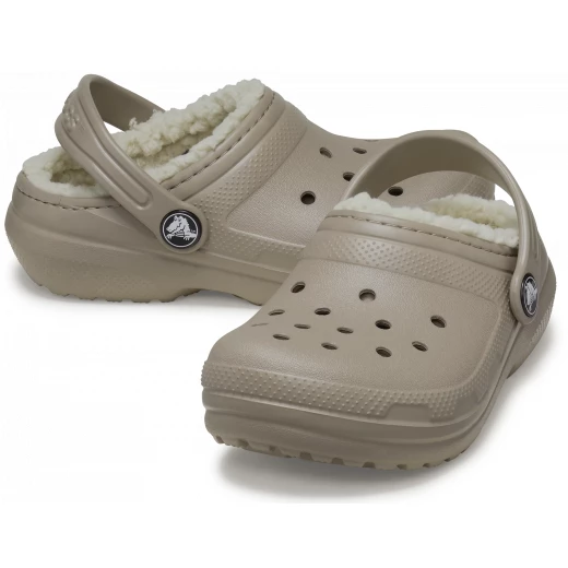 شبشب كروكس كلاسيكي مبطن للأطفال الصغار بني 32 33 أحذية مريحة سهلة الارتداء - كروكس - Image 8