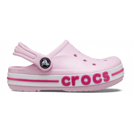 شبشب كروكس بيبي باند للأطفال باللون الزهري، شبشب خفيف الوزن ومريح للأطفال، مقاسات 27 و 28، تصميم رياضي، سهل الارتداء والخلع، مادة متينة، مثالي للارتداء اليومي واللعب - كروكس - Image 2