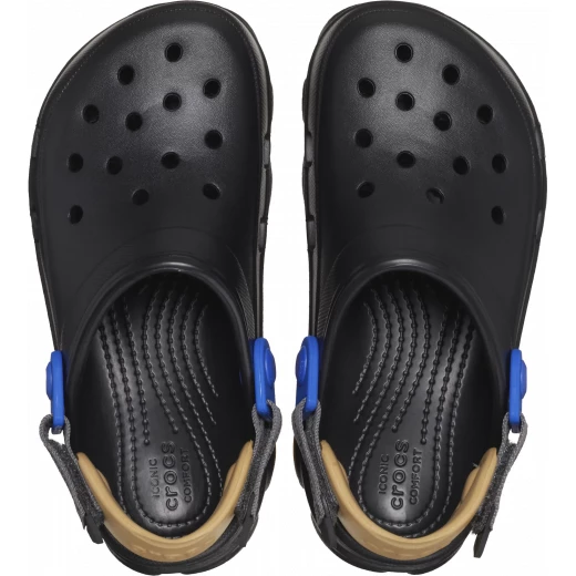Kids All Terrain Clog Black 37 38 Adjustable Strap Outdoor Shoes - Crocs - Image 3