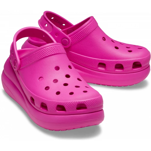 شبشب كروكس كلاسيك كراش للنساء باللون الوردي مقاس 37-38. يتميز بتصميم جريء وارتفاع إضافي وحزام خلفي دوار وفتحات Jibbitz للتخصيص. أحذية مريحة وأنيقة. - كروكس - Image 15