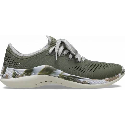حذاء رياضي رجالي كروكس لايتريد 360 مرقط بايسر زيتوني مقاس 39 40 بتصميم مريح بتقنية لايتريد فوم ويوفر تهوية عالية بفضل الجزء العلوي المرن بتصميم فريد من نوعه - كروكس - Image 20