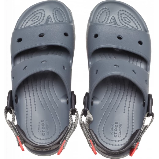 صنادل كروكس للأطفال لجميع التضاريس رمادي 33 34 خفيفة الوزن في الهواء الطلق - كروكس - Image 7