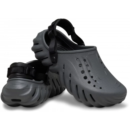 Crocs Unisex Echo Clog Grey Comfort Footwear Sizes 36 37 Lightweight Sporty Design Featuring Croslite Construction and LiteRide Footbed for All Day Wear - Crocs - Image 3