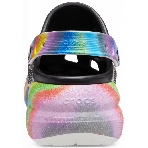 Crocs Unisex Classic Crush Spray Dye Clog Black with Bold Styling and 2.4-Inch Height - Sizes 48-49 - Comfortable and Customizable with Jibbitz Charms - Crocs - Image 5