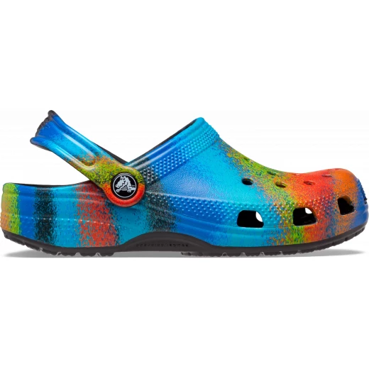 Crocs Kids Classic Spray Dye Clog Comfortable Multicolor Size 29 30 - Crocs - Image 2
