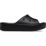 صنادل سلايد كلاسيكية للنساء من Crocs باللون الأسود. تتميز براحة عالية وأسلوب بسيط وقابلية ارتداء متعددة الاستخدامات مع توافق Jibbitz. المقاسات 34-35. - كروكس