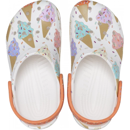 Crocs Kids Classic Ice Cream Graphic Clog Multicolor Size 29 30 - Crocs - Image 3