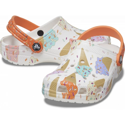 Crocs Kids Classic Ice Cream Graphic Clog Multicolor Size 29 30 - Crocs - Image 4