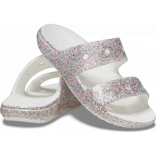 صنادل كروكس كلاسيك للأطفال مرصعة بالترتر متعددة الألوان مقاس 30 31 - كروكس - Image 12