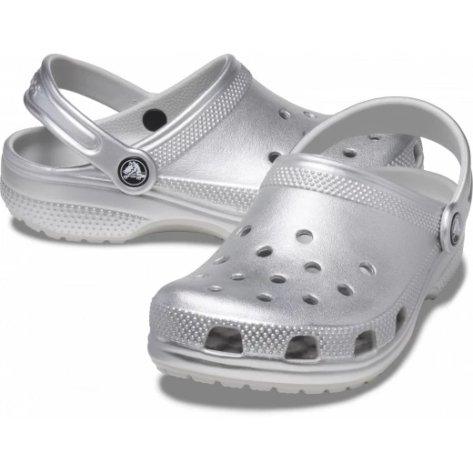 شبشب كروكس كلاسيك معدني للأطفال رمادي 27 28 مريح وخفيف الوزن - كروكس - Image 8