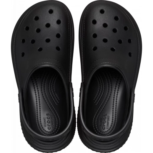 شبشب نسائي من مجموعة ستومب باللون الأسود بنعل سميك للغاية مقاس 36 37 حذاء مريح وأنيق مصمم ليمنحك مظهراً جريئاً عصرياً مصمم للمشي والوقوف طوال اليوم - كروكس - Image 19