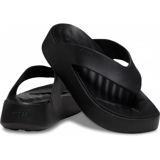 صنادل فليب فلوب للجنسين Getaway Platform من Crocs باللون الأسود بتقنية Free Feel لتوفير الراحة القصوى مقاس 46 47 مثالية لرحلاتك - كروكس - Image 8