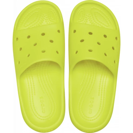 صنادل سلايد كلاسيكية للأطفال من كروكس لون أخضر مريحة مع Iconic Crocs Comfort مقاس 32 33 متوافقة مع Jibbitz - كروكس - Image 12