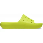 صنادل سلايد كلاسيكية للأطفال من كروكس باللون الأخضر مقاس 36 و 37 مريحة بتصميم Iconic Crocs Comfort مثالية للارتداء اليومي مع إمكانية إضافة سحر Jibbitz - كروكس