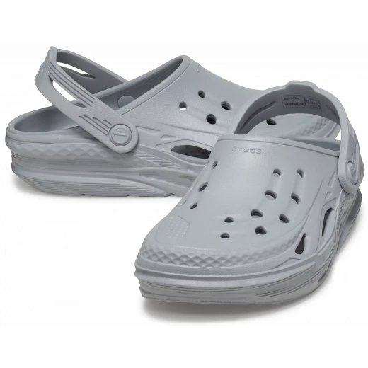 Crocs Kids Off Grid Clog Grey Lightweight Comfort Clogs for Children Sizes 34 35 Breathable Street Style Design Slip On Shoes Perfect for Everyday Wear - Crocs - Image 4