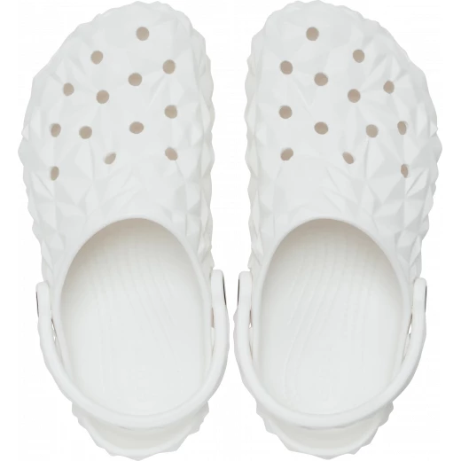 شبشب كروكس كلاسيك للجنسين أبيض تصميم هندسي مريح وخفيف الوزن بتقنية Iconic Crocs Comfort مقاس 42 43 - كروكس - Image 12