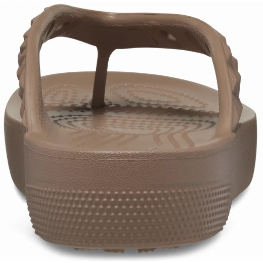 Crocs Classic Platform Geometric Flip Sandals Brown 39 40 Women's Comfort - Crocs - Image 5