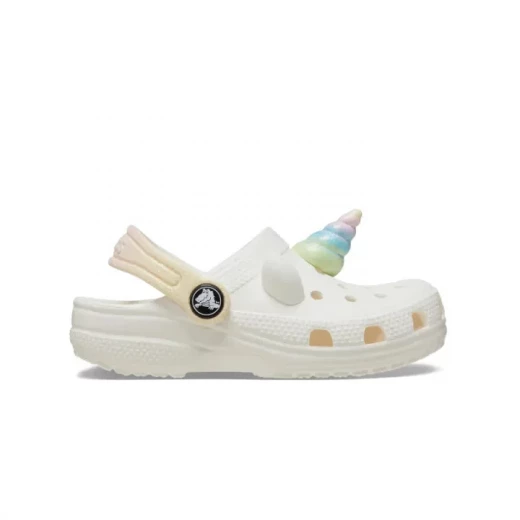 شبشب كروكس كلاسيك للأطفال الصغار أنا وحيد القرن قوس قزح أبيض 19 20 - كروكس - Image 2