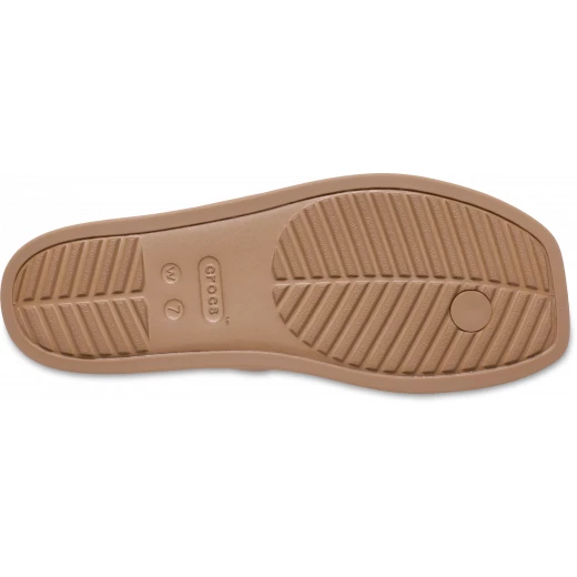 Miami Women's Toe Loop Sandals Brown 39 40 Square Toe Design - Crocs - Image 5