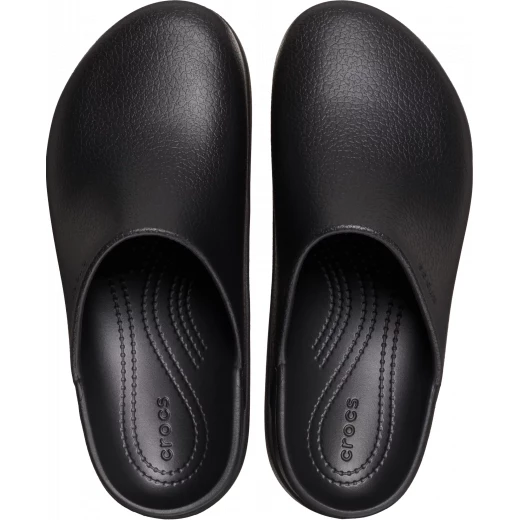 Women's Dylan Platform Clog Black Leather Mules Sizes 39 40 Elevated Style Comfortable Iconic Design Platform Heel Slip On Closed Toe Casual Chic Footwear Perfect for Day or Night - Crocs - Image 6