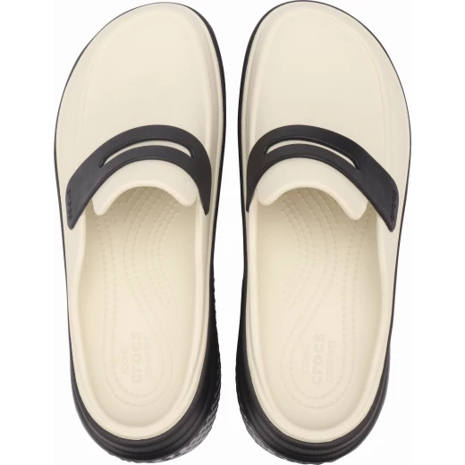 حذاء لوفر نسائي من ستومب باللون البيج بتصميم سهل الارتداء ونعل سميك مبالغ فيه. يتميز بتصميم جداري جانبي محيطي ومقاسات 34 35. راحة وأناقة لخطوات واثقة. - كروكس - Image 7