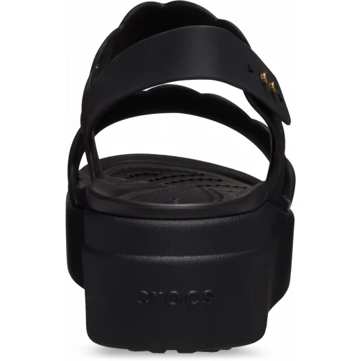 Crocs Brooklyn Women's Upper Low Wedge Sandals Black for Women Sizes 34 35 Featuring LiteRide Foam Technology Comfortable Lightweight Design Perfect for All Day Wear - Crocs - Image 5
