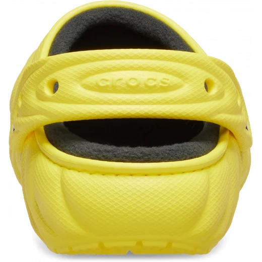 Crocs Unisex Classic Lined Overpuff Clog with Cozy Fleece Liner and Puffy Texture in Yellow Sizes 34 35 - Crocs - Image 5