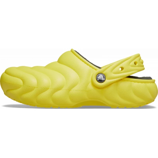 Crocs Unisex Classic Lined Overpuff Clog with Cozy Fleece Liner and Puffy Texture in Yellow Sizes 34 35 - Crocs - Image 7