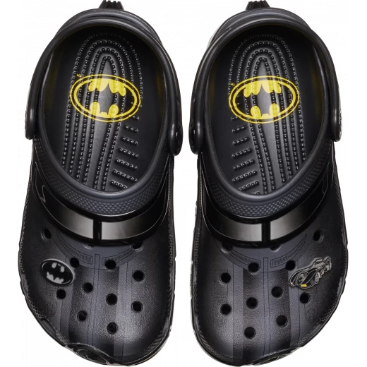 Crocs Toddlers Batmobile Classic Clog Black 30 31 Featuring Bat Symbol Charm and Tire Tread Soles Comfortable Lightweight Design Perfect for Little Heroes Everyday Wear - Crocs - Image 4
