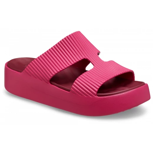 صندل Crocs Getaway Groove Platform للنساء، تصميم بحزام H، بلون وردي فاكهة التنين: حذاء مريح وأنيق، يتميز بنعل مرتفع، مقاس 37-38 - كروكس - Image 8