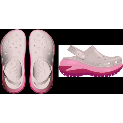 Crocs Women's Mega Crush Matte Clog Platform Sandals Pink Color, Enhanced Rubber Tread, Customizable with Jibbitz Charms, Sizes 46-47, 2.5 Inch Heel Height - Crocs - Image 6