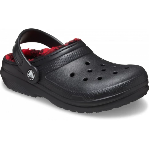صنادل كروكس كلاسيكية لجميع التضاريس للأطفال الصغار باللون الأسود مقاس 29-30 بتصميم بحزامين جاهزة للمغامرة خفيفة الوزن من الفوم متوافقة مع فتحات الجيبيتز - كروكس - Image 6