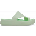 Crocs Women's Getaway Platform Toe Loop Sandal Green Size 36-37 with Free Feel Technology for Ultimate Comfort - Crocs