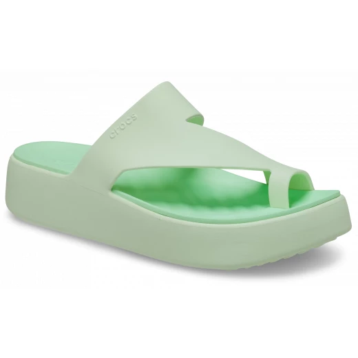 Crocs Women's Getaway Platform Toe Loop Sandal Green Size 36-37 with Free Feel Technology for Ultimate Comfort - Crocs - Image 3
