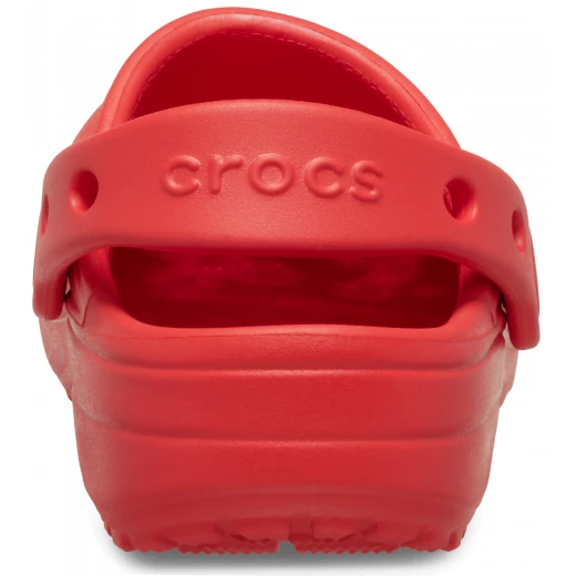 شبشب أطفال كلاسيكي مزين بالزهور أحمر اللون من [العلامة التجارية]: خفيف الوزن ومريح، مقاس 20-21، مع تفاصيل زهرية مبهجة - تودلرز - Image 4