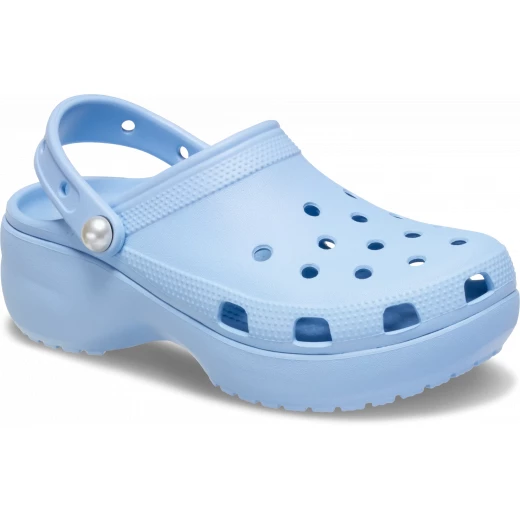Classic Women's Platform Clogs Pearl Blue 34 35 Comfortable Elevated Sole - Crocs - Image 8