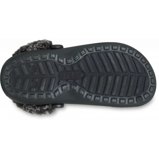 Crocs Unisex Classic Fleece Lined Clog Black Sizes 43 44 Winter Comfort Slippers Outdoor Indoor Versatile Footwear Pivoting Heel Strap Croslite Foam Construction - Crocs - Image 5