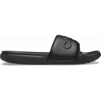 Crocs Men's All Day Slide Sandals in Black for Ultimate Comfort 42-43. Experience the Sporty Style with Padded Upper and Mellow Footbed for All Day Wear. Enhanced Traction Outsole