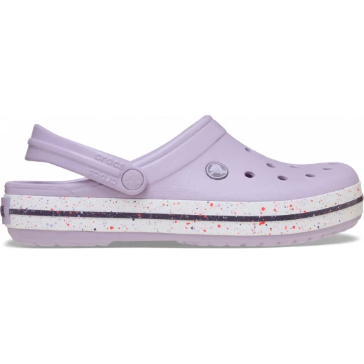Crocs Unisex Crocband Speckled Band Clog Purple Comfort Lightweight 43 44 Easy Clean Pivoting Heel Strap Leisure Wear - Crocs - Image 2
