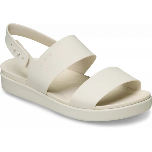 Crocs Women's Brooklyn Backstrap Low Sandals Beige Size 39-40 with LiteRide Foam Technology for All Day Comfort and Versatile Styling 2 Strap Design Perfect Fit - Crocs - Image 3