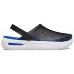 Crocs Unisex InMotion Micro Geo Clog with LiteRide Foam and Free Feel Technology, Providing Enhanced Comfort and Casual Style, Size 42-43, Black Color - Crocs
