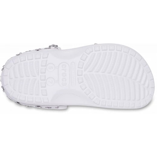 Crocs Classic Clog Unisex White Shoes with Pinnacle Embellishment Comfortable for Men & Women Sizes 43 44 Lightweight Iconic Crocs Comfort - Crocs - Image 6