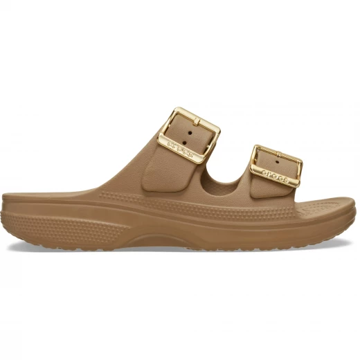 Crocs WOMEN'S Saturday Metallic Buckle Sandal Comfortable Slip On Summer Footwear for Women with 2 Adjustable Straps Iconic Crocs Comfort™ Available in Brown Size 41 42 Crocs WOMEN'S Saturday Metallic Buckle Sandal Comfortable Slip On Summer Footwear for Women with 2 Adjustable Straps Iconic Crocs Comfort™ Available in Brown Size 41 42