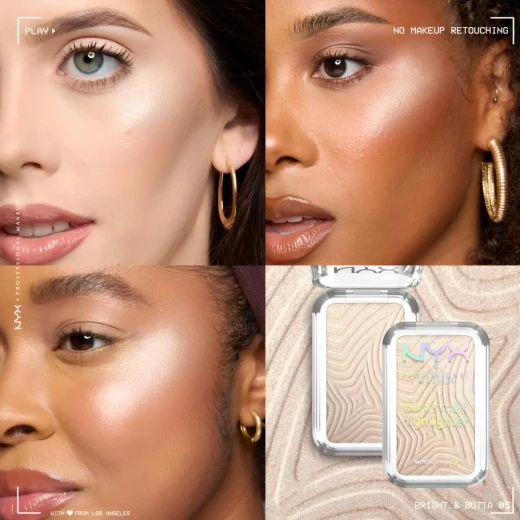 NYX Professional Makeup Bright And Butta Buttermelt Highlighter in Shade 05 for a Radiant Glow - NYX - Image 3
